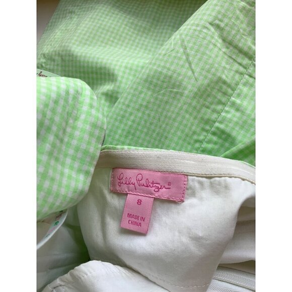 Lilly Pulitzer strapless boned cotton gingham dress - Picture 3 of 6